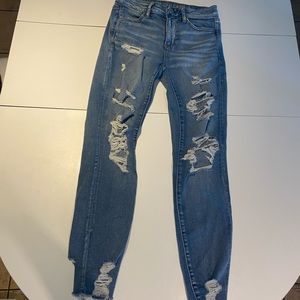 AEO super ripped jeans